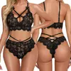 Suministro transfronterizo Europa y América comercio exterior venta caliente lencería sexy ropa interior sexy de encaje para mujer con abertura ventas directas mujeres