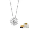 Bestseller de transmisión en vivo transfronteriza de Douyin: Collar de moissanita de burbuja D-color GRA en plata S925, una pieza ligera, lujosa y de moda para mujer