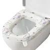 Tapete de Inodoro Lavable para el Hogar Impermeable Sin Lavado Universal para las Cuatro Estaciones Adhesivo Cojín de Asiento Cubierta de Inodoro Anillo de Asiento Calcomanía Estampado