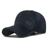 Gorra de Algodón para Hombre de Otoño e Invierno, Cortavientos y Resistente al Frío, para Ancianos, Papá, Personas de Mediana Edad y Mayores, Forrada de Polar, Engrosada, Cálida Gorra de Béisbol de Algodón