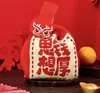 Bolsas de Navidad, Sobres Rojos, Bolsas Festivas para Envolver Regalos, Bolsas Tejidas de Mano, Bolsas de Regalo para Dama de Honor, Bolsas de Mano para Mujer