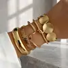 Acessórios de Pulseiras e Braceletes de Luxo Leve de Alta Qualidade Transfronteiriços, Joias de Mão Abertas da Moda para Misturar e Combinar, Joias Empilháveis, Pulseiras e Acessórios de Mão Femininos