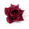 Flor Artificial Cabeza de Rosa Ramillete Corona Material DIY Decoración Flores Artificiales Flores de Boda Decoración de Escena de Habitación de Boda