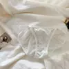 Estilo Francés Estilo Puro Deseo Hueco Sexy Lazo Niña Verano Delgado Antibacteriano Cómodo Transpirable Cintura Baja Calzones