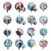 Al por mayor una variedad de globos de película de aluminio de 18 pulgadas con forma de bola redonda, corazón, Princesa Sofía, Sirena, juguetes de cumpleaños para niña de bebé
