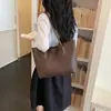 Bolsa de Hombro Patchwork de Gran Capacidad con Patrón Tejido Europeo y Americano Transfronterizo Modelo Nuevo 2026 Simple Versátil Casual para Viajes Diarios para Mujer