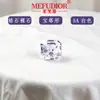 Zircônio Branco Corte Asscher 5A Pedra Solta, Face de Anel Quadrada Facetada de Cz, Venda Direta da Fábrica, Atacado de Joias