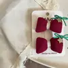 Nueva Serie Navideña Estrella Roja y Verde Lazo Pasador para el Cabello Infantil Pinza Lateral Pinza para el Flequillo