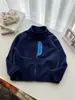 Jaqueta de Lã Fleece Infantil Outono Inverno Meninos Meninas Gola Alta Zíper Camisa de Fleece Cardigan Quente Espesso para Bebê 2845