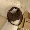 Bolsa de Mão com Textura Cruzada Feminina 2026 Novo Estilo Moda Versátil Clássico Bolsa de Ombro Preguiçosa Couro Macio Bolsa Transversal para o Trabalho
