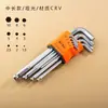 Llave Hexagonal Venta al por Mayor Llave de Cabeza Esférica Juego de Herramientas Largo Venta Directa de Fábrica Juego de 9 Piezas Endurecida en Forma de L