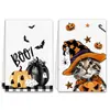 Venda Quente Transfronteiriça Toalha de Cozinha Caveira Divertida Escura Decoração de Halloween Limpeza Panos de Mesa Pano de Lavar Louça