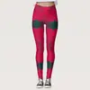 Leggings Femininos de Moda Europeus e Americanos Transfronteiriços para o Dia dos Namorados de 2026, Formato de Coração, Estampa Digital Personalizada, Casuais, Slim Fit