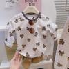 Conjunto de Ropa Interior Térmica Sin Costuras de Dibujos Animados para Niños y Niñas, Estilo Nuevo Otoño e Invierno 2026, Conjunto de Dos Piezas de Lycra