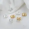Fio de Ouro 14K Preenchido Preserva Cor Furo para Fio Pingente Gravata Borboleta Estéreo Acessório de Fio Artesanal DIY Material