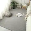 Tapete Grosso de Cor Sólida Ultra Macio para Sala de Estar Cobertura Total para Quarto Tapete de Cabeceira Tapete para Sofá Mesa de Centro Absorção de Água Tapete Antiderrapante