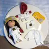 Boneca Espanhola de Batata 14cm Fofo Conjunto de Vestir Adorável Bolsa de Boneca Pingente Acessórios Chaveiro Feminino