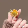 Broche Girassol Abelhinha Brincalhona Estilo Japonês Pin Tendência de Nicho Feminino Broche de Metal Elegante Acessório de Roupa