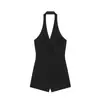 Moda Feminina Elegante com Nó e Fivela, Macacão de Gola Alta, Lançamento Primavera 2026 AliExpress Transfronteiriço 2657536
