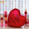Globos de Papel de Aluminio Gigantes en Forma de Corazón de 53 Pulgadas para Decoración de Habitación de Boda, Decoración de Confesión del Día de San Valentín y Arreglos