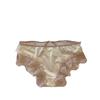 Melocotón Dulce ~ Panties de Encaje de Satén Sexy Francés para Mujer Deseo Puro Huecos Transpirables Algodón Entrepierna Calzoncillos