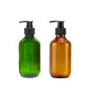 300ml 500ml Garrafa Boston Garrafa de Shampoo Garrafa de Embalagem Plástica PET Garrafa de Gel de Banho Venda por Atacado