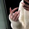 Colar de Pérola Borboleta Elegante Super Fada de Alta Qualidade Anel de Dedo Exquisito de Nicho Feminino Anel Estilo Frio Ins