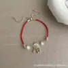 Pulsera Retro Maillard de Alta Gama Otoño e Invierno Nicho Joyería de Mano Personalizada Pulsera Nueva China de Cuentas Accesorios de Grano de Café