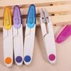 Hilo para Ropa de Punto de Cruz Tijeras de Corte Tijeras para Línea de Pesca Arte en Hierro Tijeras Pequeñas Tijeras Domésticas en Forma de U con Resorte Tijeras para Hilo