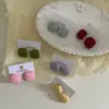 Pendientes Adecuados para Primavera, Pendientes de Colores Caramelo para Mujer, Nuevo Estilo 2025, Lujo Accesible Diseño de Nicho, Pendientes de Aguja de Plata de Alta Gama