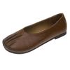 Zapatos de Leche para Mujer de Suela Plana al por Mayor Nuevo Estilo Coreano Combinan con Todo Zapatos para Mujeres Embarazadas Antideslizantes Suela Suave de una Sola Capa Zapatos para las Cuatro Estaciones Zapatos Tipo Lenteja de Moda