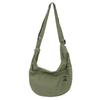 Messenger Bag Homens ins moda japonesa simples bolinho de ombro saco feminino moda estudante bolsa de ombro Crescente menino saco de lona