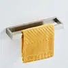 Porta Toallas Negro Acero Inoxidable Barra Cuadrada para Toallas Barra Única Colgador de Baño Colgador de Toallas Colgador de Baño