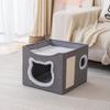 Nido para Gatos de Doble Capa Casa Cálida de Invierno para Gatos Desmontable y Lavable Completamente Cerrada Grande Plegable Villa para Gatos Suministro Transfronterizo