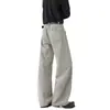 Ropa de Hombre Xintang 2026 Primavera Pantalones Casuales con Cinturón de Botón, Pantalones Largos Versátiles, Pantalones Casuales Finos de Verano para Hombre