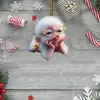Novo Pingente Decorativo de Macaco Beijando Acrílico Plano Transfronteiriço para Carro Ornamento de Pendurar Cartoon para Carro Item Padrão África