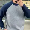 Suéter Pulôver Colorido da Moda Estilo Americano Marca Tendência Masculino Ins Tendência Outono e Inverno Solto Casual Camisa Base Masculina Top