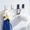 Ganchos de Aço Inoxidável Transfronteiriços, Montados na Parede, Adesivo Forte, Sem Marca, Sem Pregos, Sem Furos, para Banheiro, Armazenamento da Cozinha