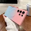 Funda magnética de silicona líquida degradada para Samsung S26Ultra S25Plus Anti-Caída con Protector de Lente S24