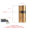 Cilindro de Cerradura Anti-Robo para Puerta de Cobre Puro, Tipo Universal para Uso Doméstico, Cilindro de Cerradura de Cobre para Puerta de Entrada, Cilindro de Cerradura de Repuesto para Puerta Interior de Dormitorio