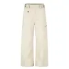 Pantalones Cargo de Color Sólido con Cintura Ajustable para Hombre, Diseño de Marca de Moda High Street, Pantalones Rectos Casuales Sueltos Únicos