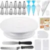 Amazon Juego de Base Giratoria para Pasteles de 71 Piezas, Boquillas Decoradoras de Crema para Pasteles, Raspador de Crema, Manga Decoradora de TPU