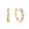 Pendientes de plata de ley S925 moda europea y americana estilo ins pendientes clásicos de moissanita cruz pendientes de plata de ley versátiles pendientes pendientes