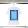 Camiseta de comercio exterior fuente nicho verano nuevo estampado logo Casablanca camiseta de manga corta mujer 100% algodón puro