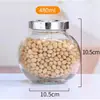 Frascos de Vidrio Plano de Grado Alimenticio, Frascos para Dulces, Frascos para Miel, Frascos para Té de Flores, Cajas para Almacenamiento de Especias y Frascos para Almacenamiento de Granos