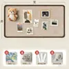 Adesivos de parede de feltro parede de fotos painel de cortiça painel de exibição painel de fundo criativo personalizado decoração de parede sem perfuração mensagem