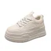 Zapatos Casuales Deportivos Estilo Europeo 2025 Primavera Nuevos Versátiles Zapatos de Plataforma de Suela Gruesa Estilo Hong Kong Zapatos de Papá para Mujer Ins