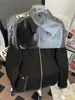 Chaqueta de Trabajo Patchwork Rayada Falsa de Dos Piezas para Hombre, Tendencia Primavera y Otoño Estilo Americano Detroit Holgada