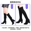 Botas altas con cinturón anticaída, botas por encima de la rodilla, hebilla fija con velcro, cinturón elástico ajustable de alta elasticidad de epoxi antideslizante.