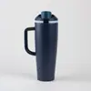 Taza de Coche de 40 oz de Gran Capacidad Portátil Taza de Hielo para Coche con Tapa de Apertura Rápida Taza Doble para Bebidas y Frutas Taza Térmica Venta al por Mayor